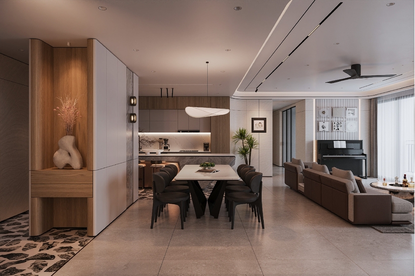 THIẾT KẾ NỘI THẤT CĂN HỘ TIMES CITY 186M² | KHI BAZZO TIẾP NHẬN MỘT CÔNG TRÌNH DANG DỞ