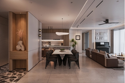 THIẾT KẾ NỘI THẤT CĂN HỘ TIMES CITY 186M² | KHI BAZZO TIẾP NHẬN MỘT CÔNG TRÌNH DANG DỞ